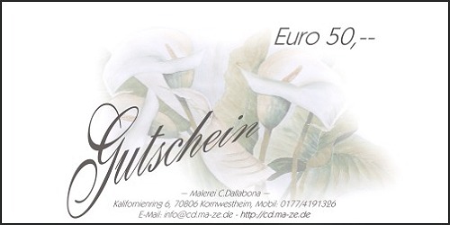 Gutschein Euro 50,--
